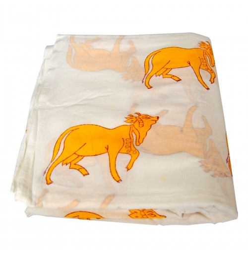 Top Quality Indian Animal Block Printed Cotton Fabric For Craft Making Handmade White Running Voile Material By Yard Wholesale Top Quality Indian Animal Block Printed Cotton Fabric For Craft Making Handmade White Running Voile Material By Yard Wholesale