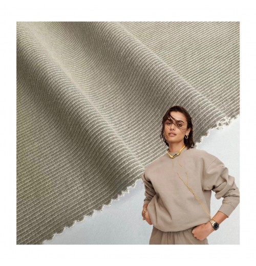 Hot Sale heavy weight ribbed cotton jersey fabric 96 Cotton 4 Spandex 2x1 rib knit fabric for Garment cuff and clothing Hot Sale heavy weight ribbed cotton jersey fabric 96 Cotton 4 Spandex 2x1 rib knit fabric for Garment cuff and clothing