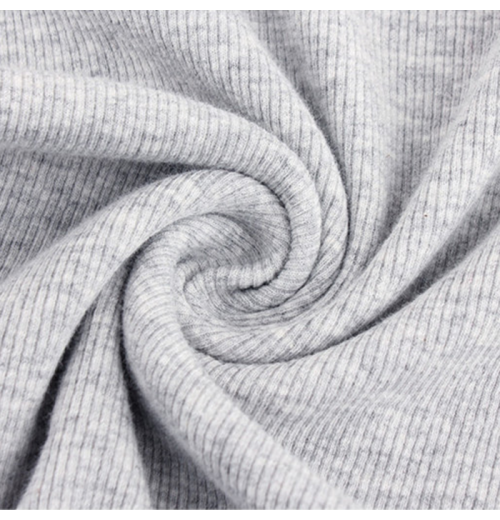 Solid dyed cotton-spandex stretch rib fabric for bottoming shirt and underwear Solid dyed cotton-spandex stretch rib fabric for bottoming shirt and underwear