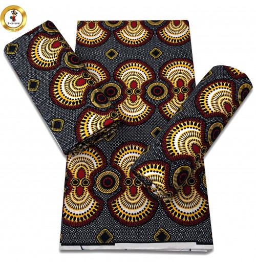 African ankara wax 6 yards 100% cotton wax print wax fabrics for garment African ankara wax 6 yards 100% cotton wax print wax fabrics for garment