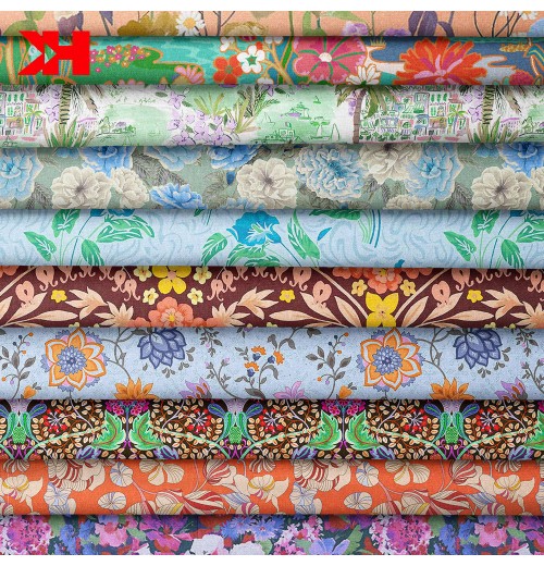 Kahn tana pure organic cotton digital liberty fabric printing on liberty London lawn fabric Kahn tana pure organic cotton digital liberty fabric printing on liberty London lawn fabric