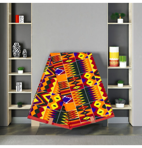 Kente Fabrics Premium Cotton Fabric with Unique African Design Kente Fabrics Premium Cotton Fabric with Unique African Design